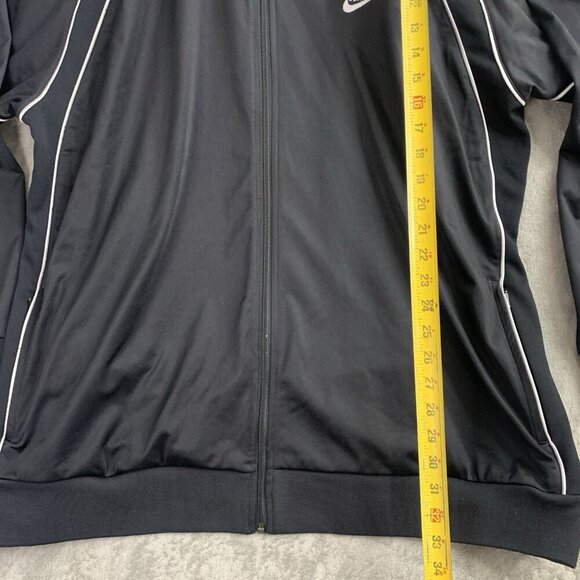Nike Track Jacket Men Size 3XL Gray Label Full Zip Y2K Black Athletic Workout - Picture 2 of 11